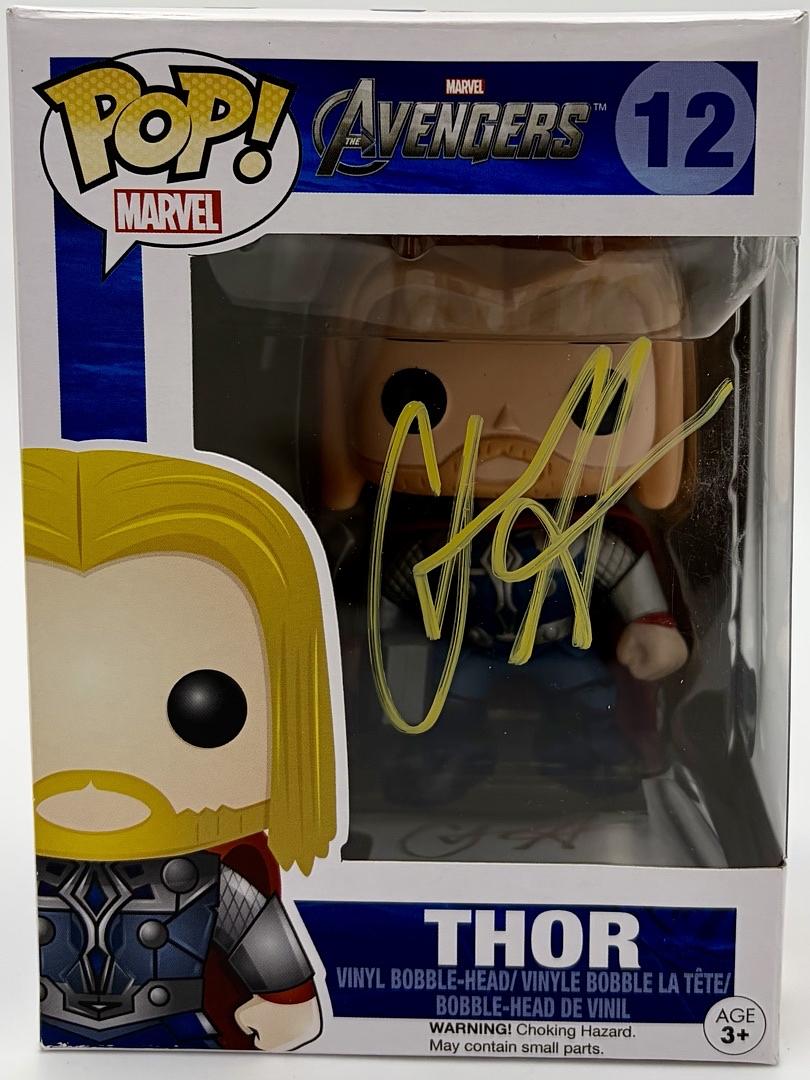 Chris Hemsworth Signed Funko Pop #12 "Thor" Avengers - Beckett COA